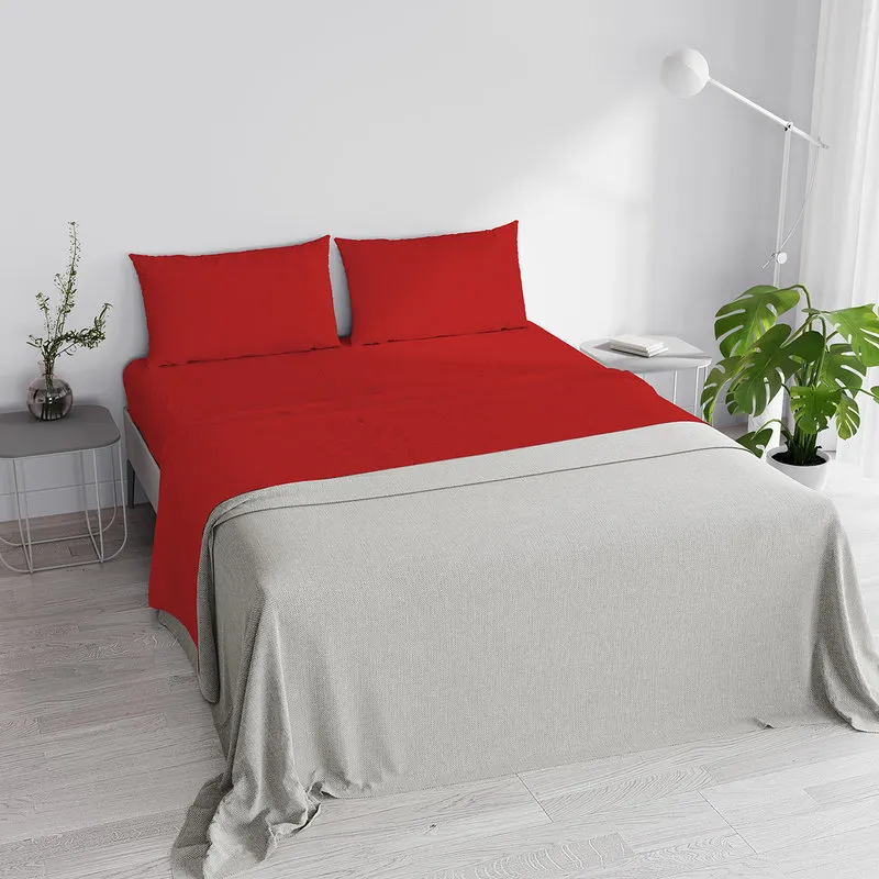 DATEX Completo letto linea Max Color matrimoniale, rosso