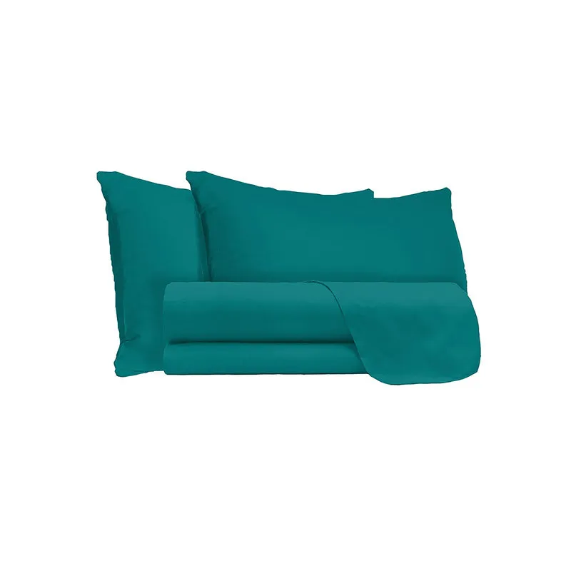 DATEX Completo letto linea Max Color matrimoniale, verde bottiglia