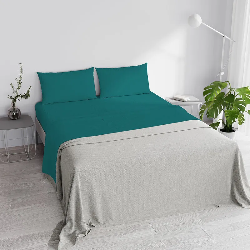 DATEX Completo letto linea Max Color matrimoniale, verde bottiglia