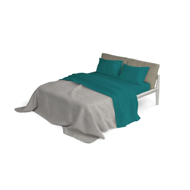 DATEX Completo letto linea Max Color matrimoniale, verde bottiglia