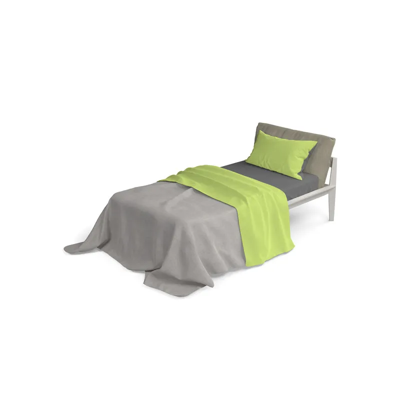 DATEX Completo letto linea Natural Color, verde acido/fumo