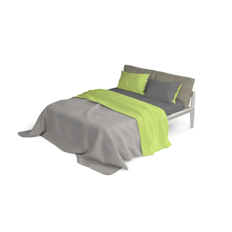 DATEX Completo letto linea Natural Color, verde acido/fumo