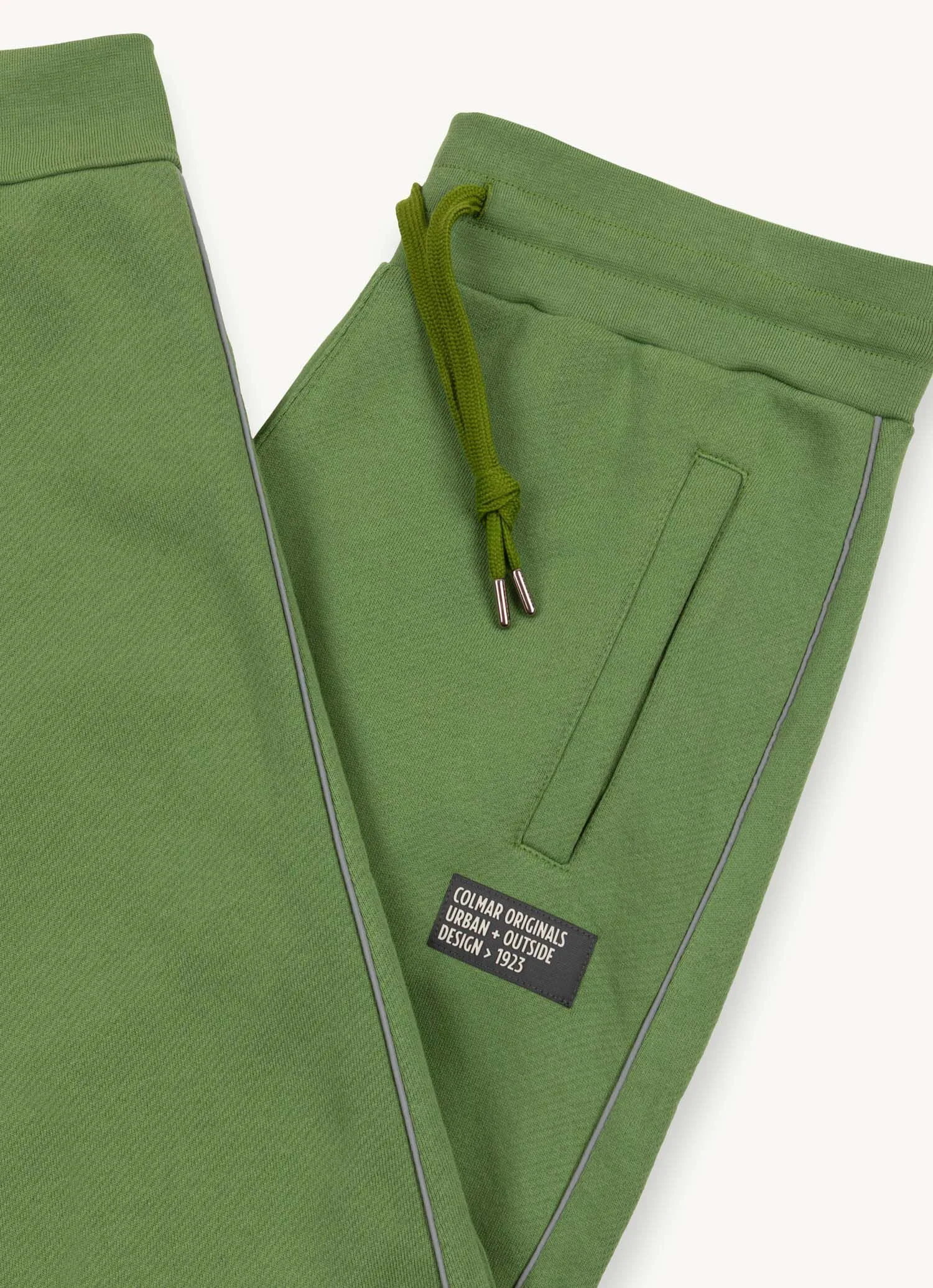 Diagonal fleece trousers