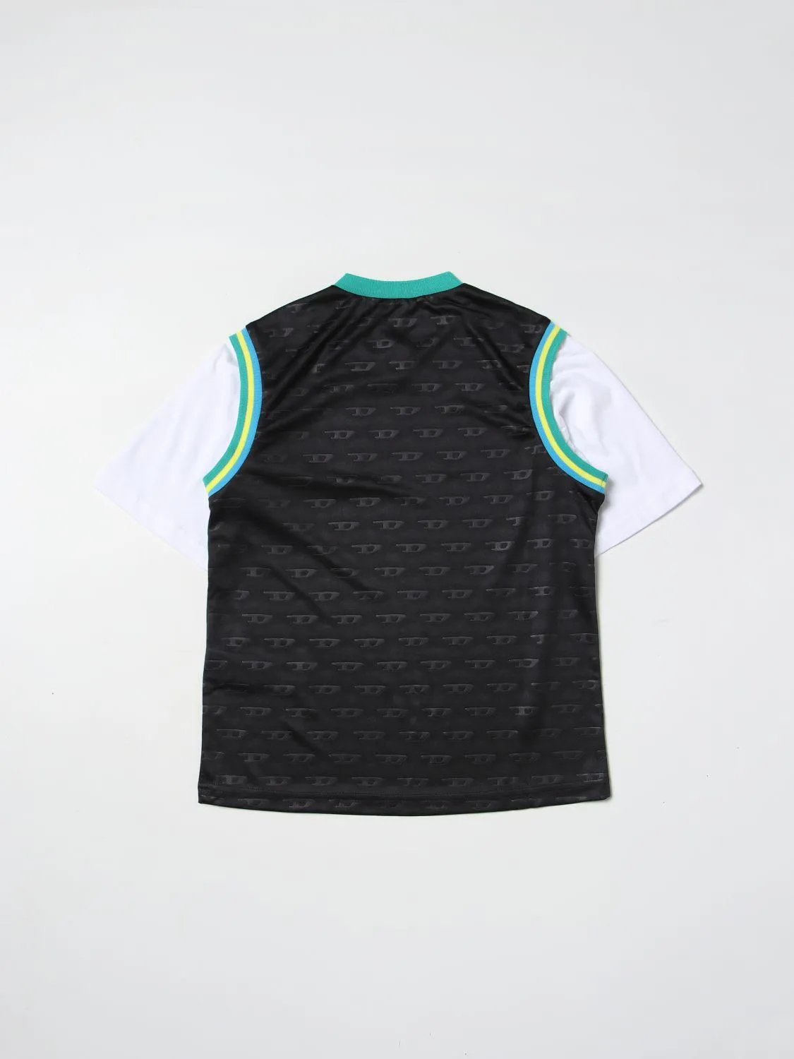 Diesel Kids  ---------    ------------ T-shirt smanicata sportiva - Nero