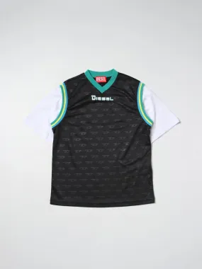 Diesel Kids  ---------    ------------ T-shirt smanicata sportiva - Nero