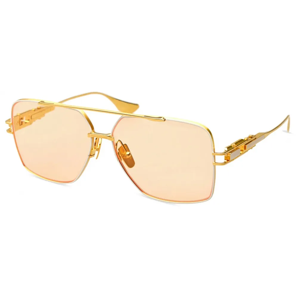 DITA - Grand-Emperik - Bianco Opaco Oro Giallo - DTS159 - Occhiali da Sole - DITA Eyewear