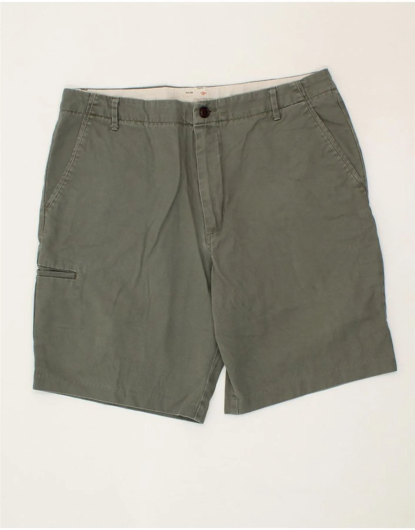 DOCKERS Mens Cargo Shorts W34 Large Grey Cotton