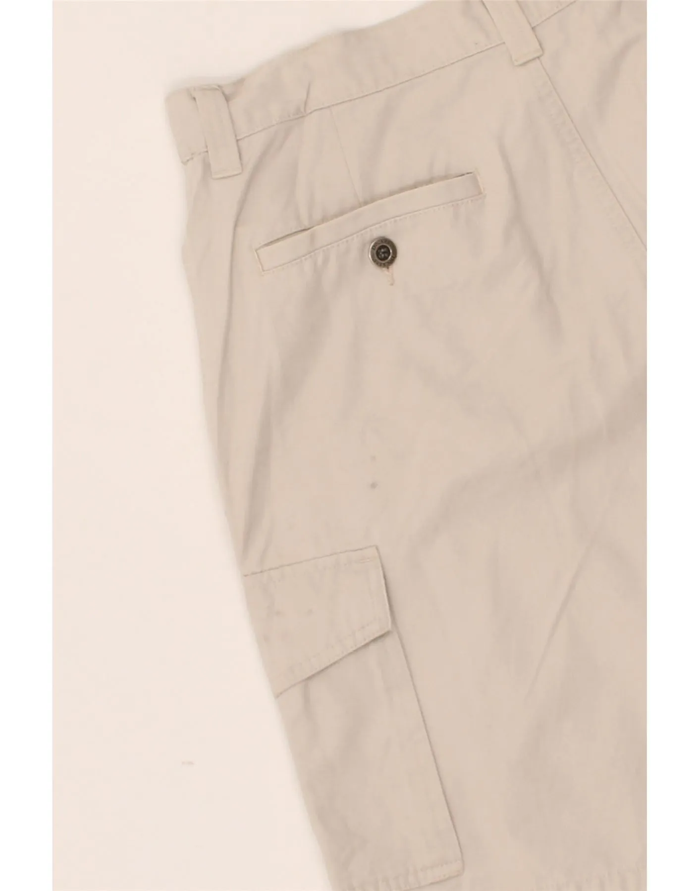 DOCKERS Mens Khakis Cargo Shorts W32 Medium Beige Cotton