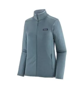 Donne Patagonia W's R1 Daily Jkt zip fleece (Light Plume Grey - Steam Blue X-Dye)