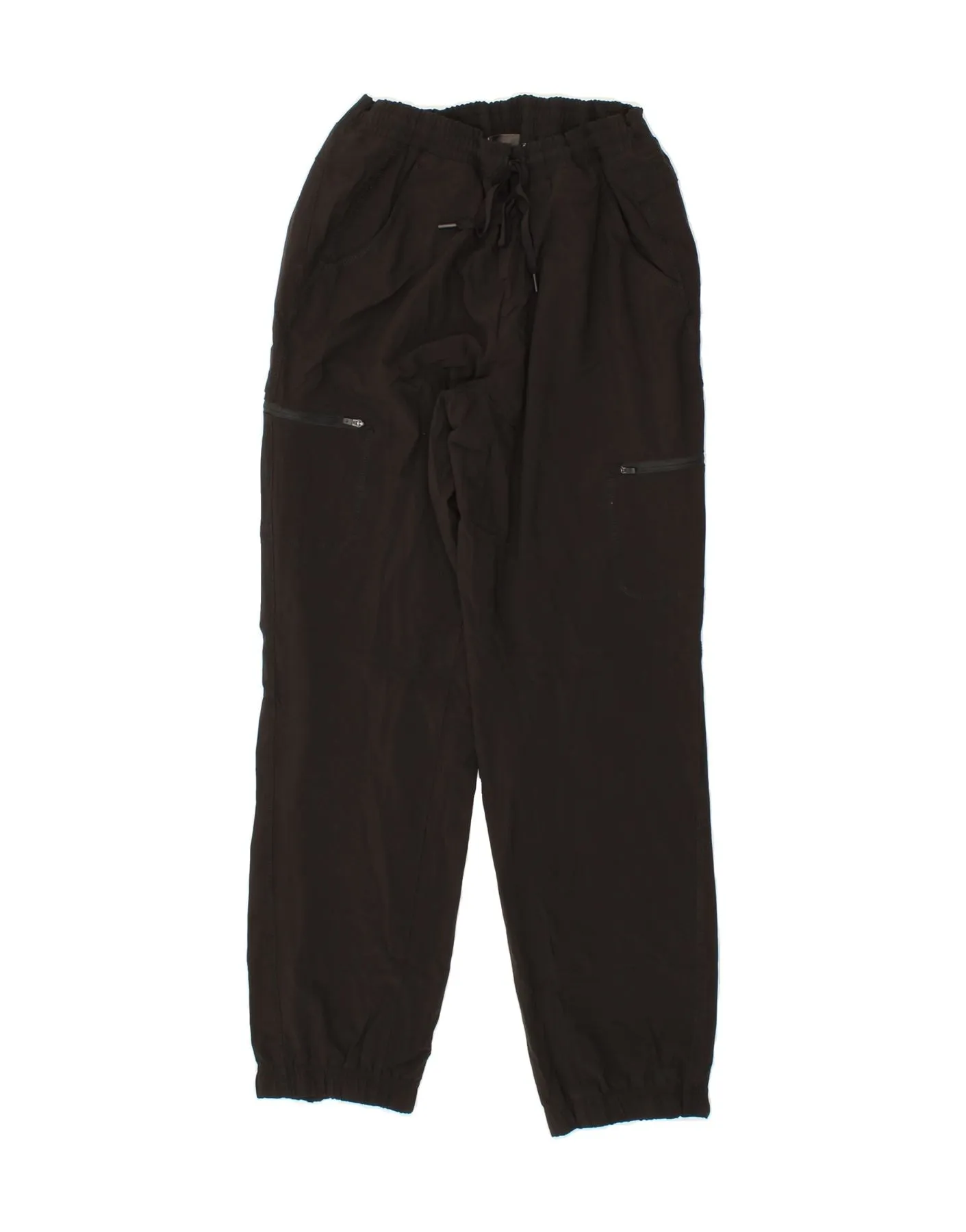 EDDIE BAUER Womens Cargo Tracksuit Trousers Joggers US 8 Medium  Black