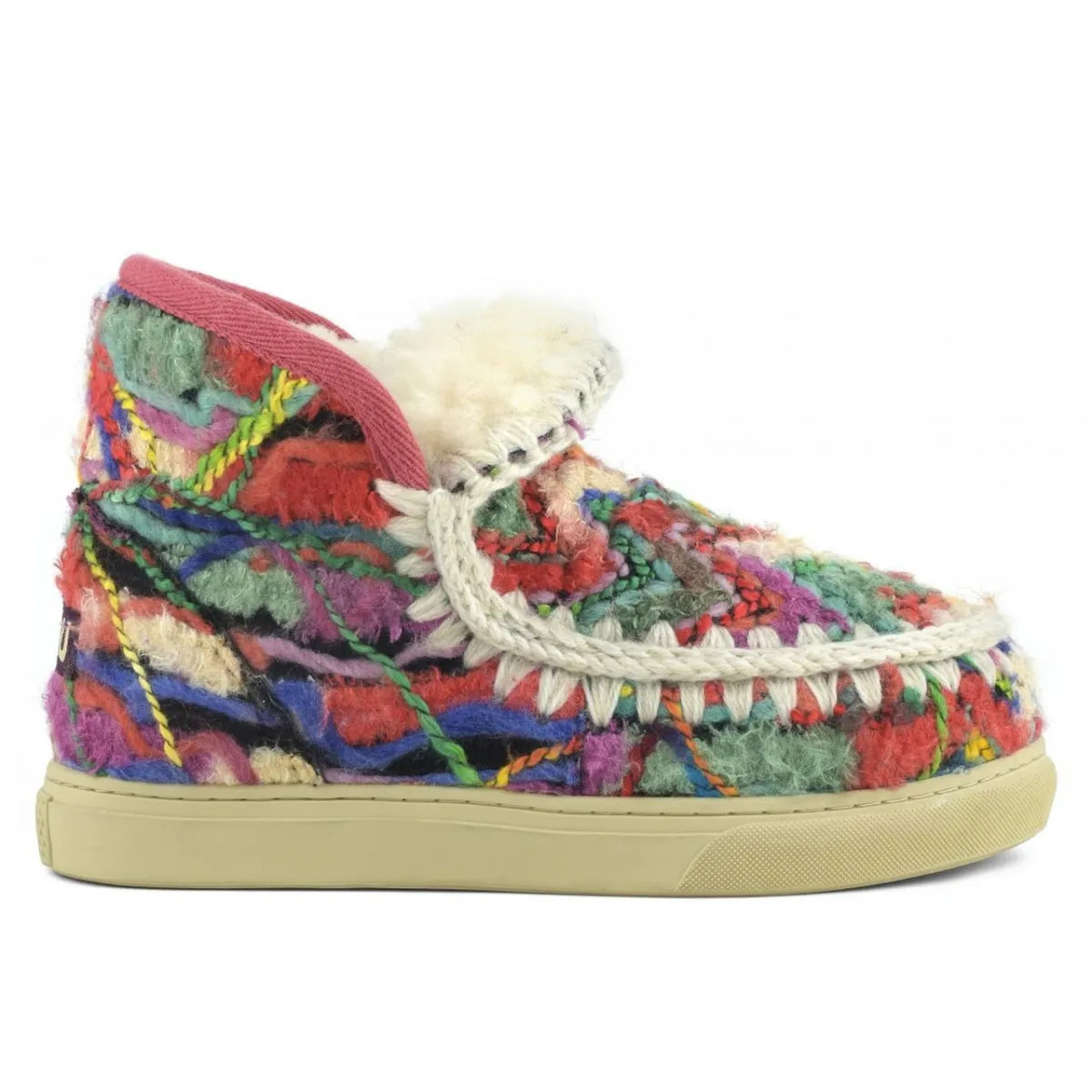 Eskimo Sneaker Wool Ethnic, Multicolore