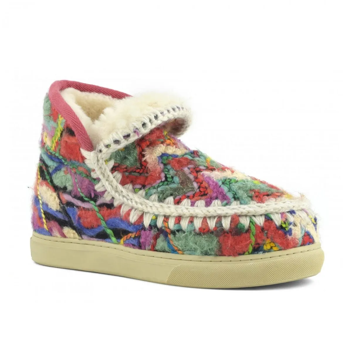 Eskimo Sneaker Wool Ethnic, Multicolore