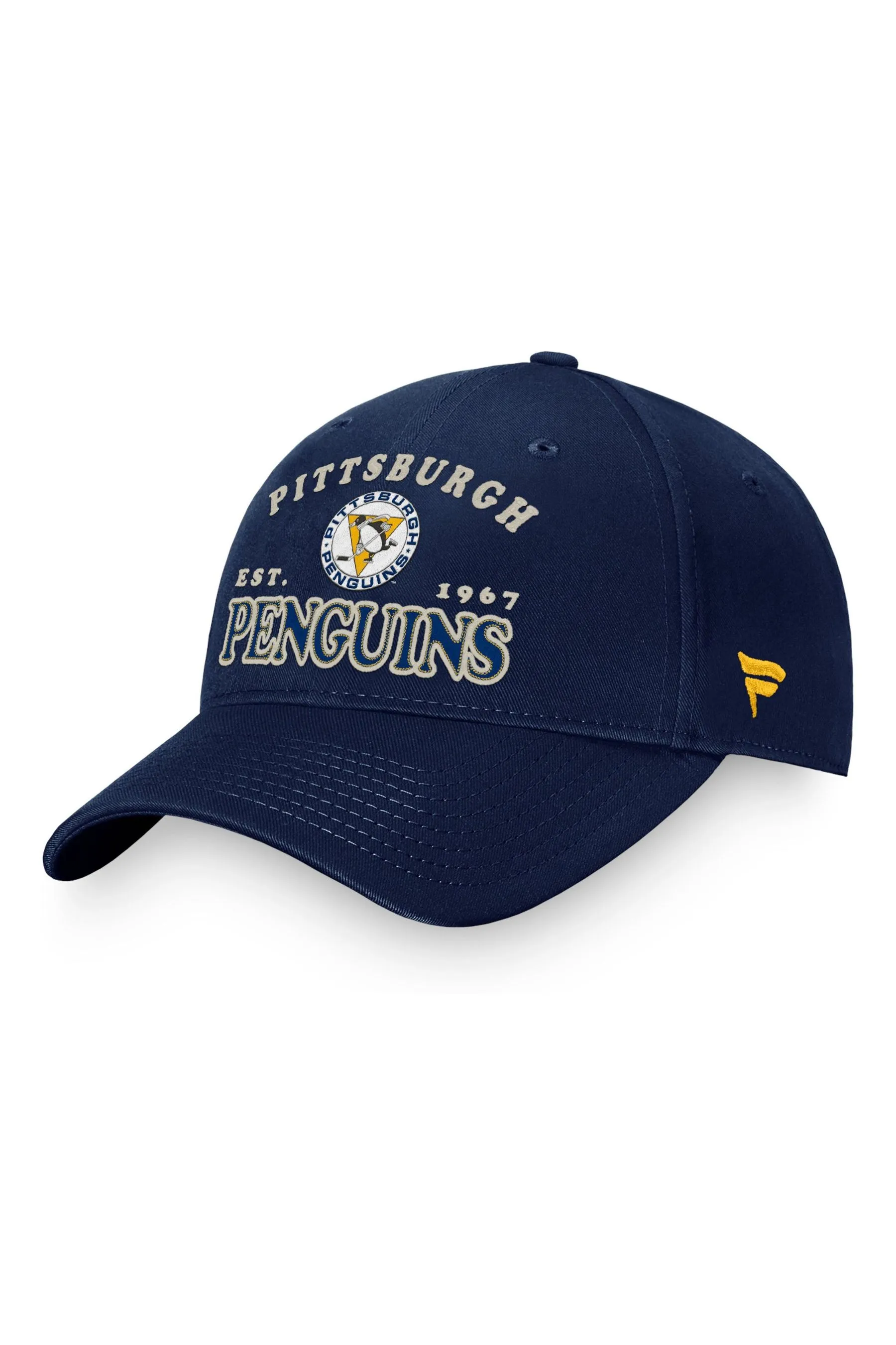 Fanatici Blu - NHL - Pittsburgh Penguins Heritage - Cappellino regolabile destrutturato