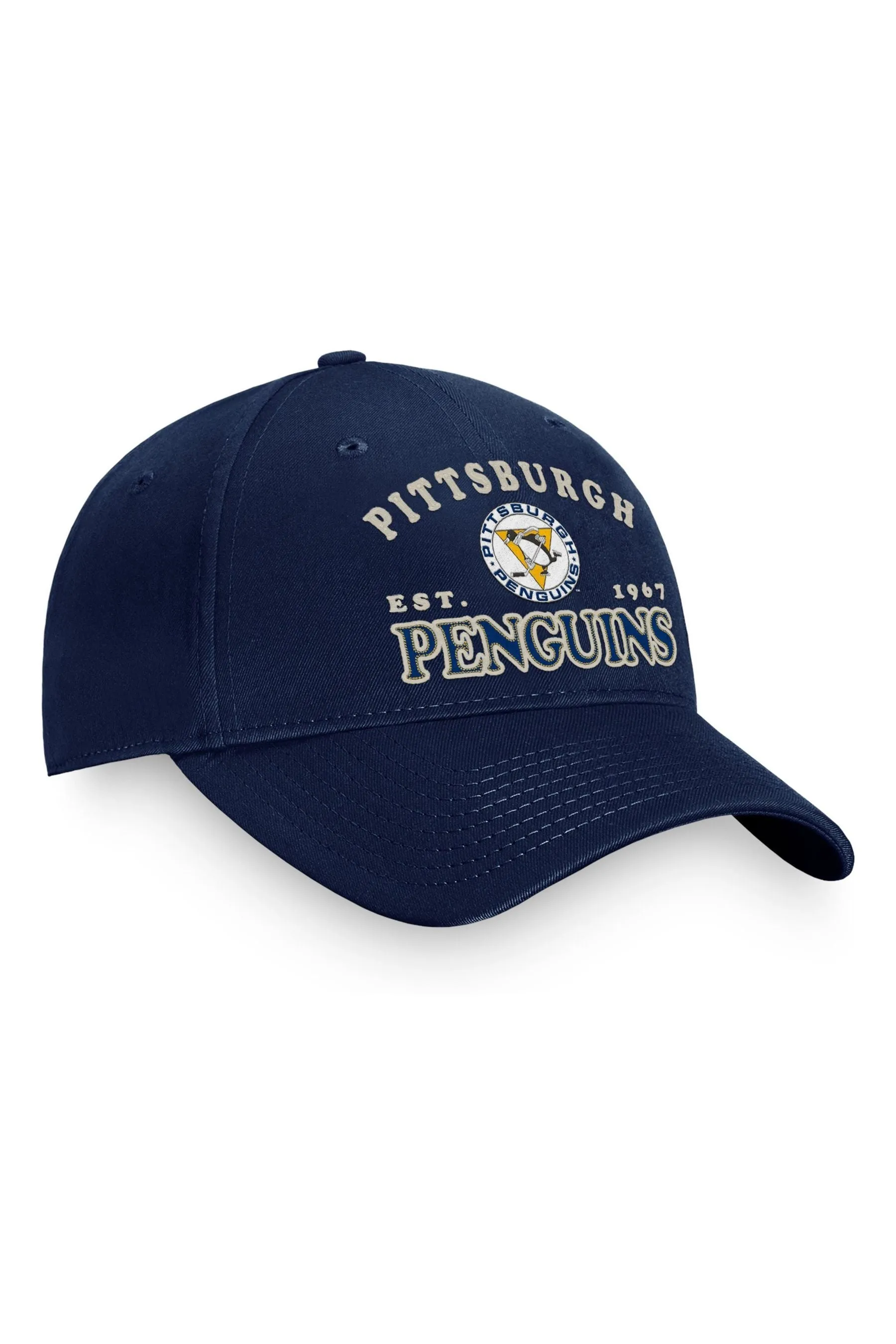 Fanatici Blu - NHL - Pittsburgh Penguins Heritage - Cappellino regolabile destrutturato