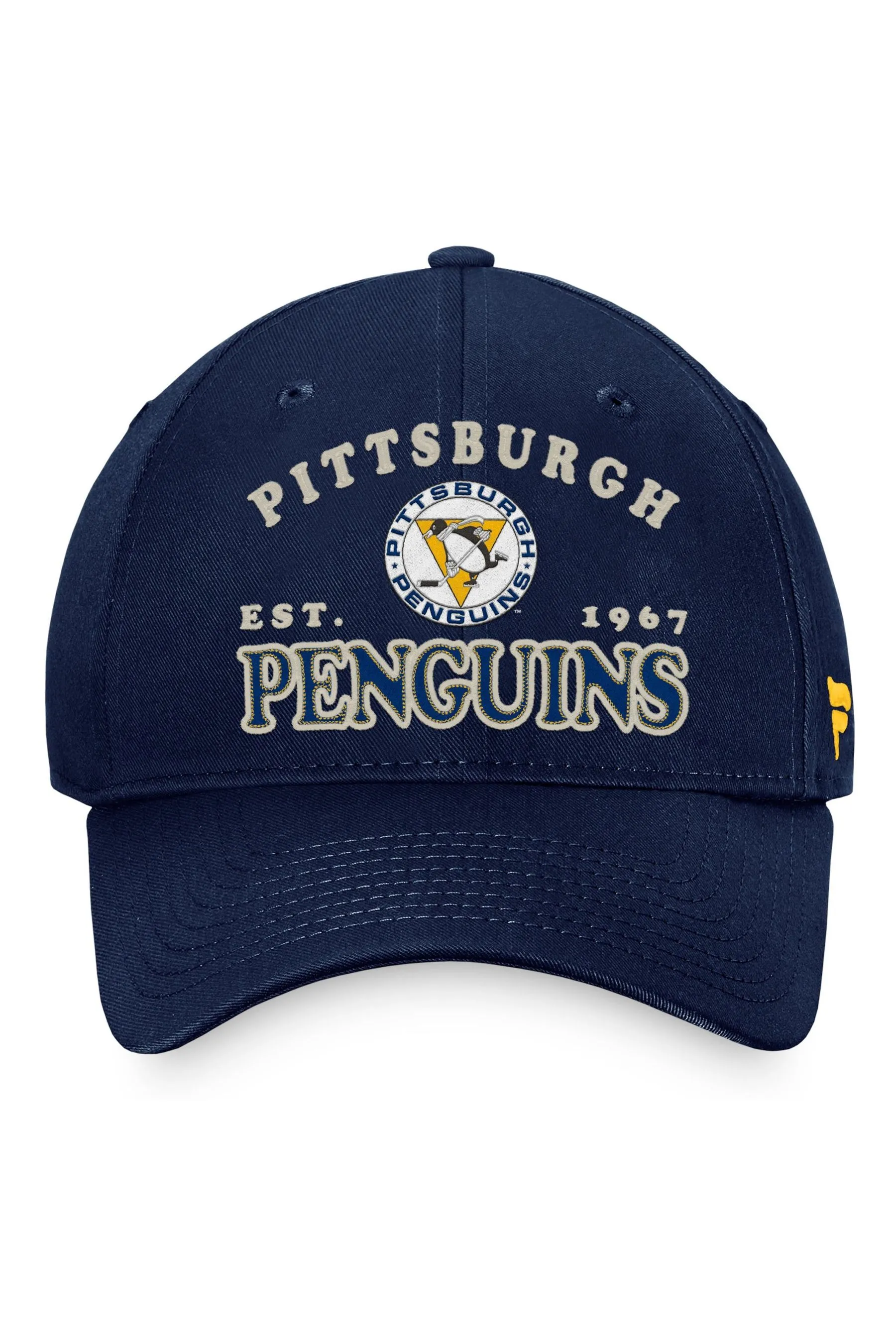 Fanatici Blu - NHL - Pittsburgh Penguins Heritage - Cappellino regolabile destrutturato