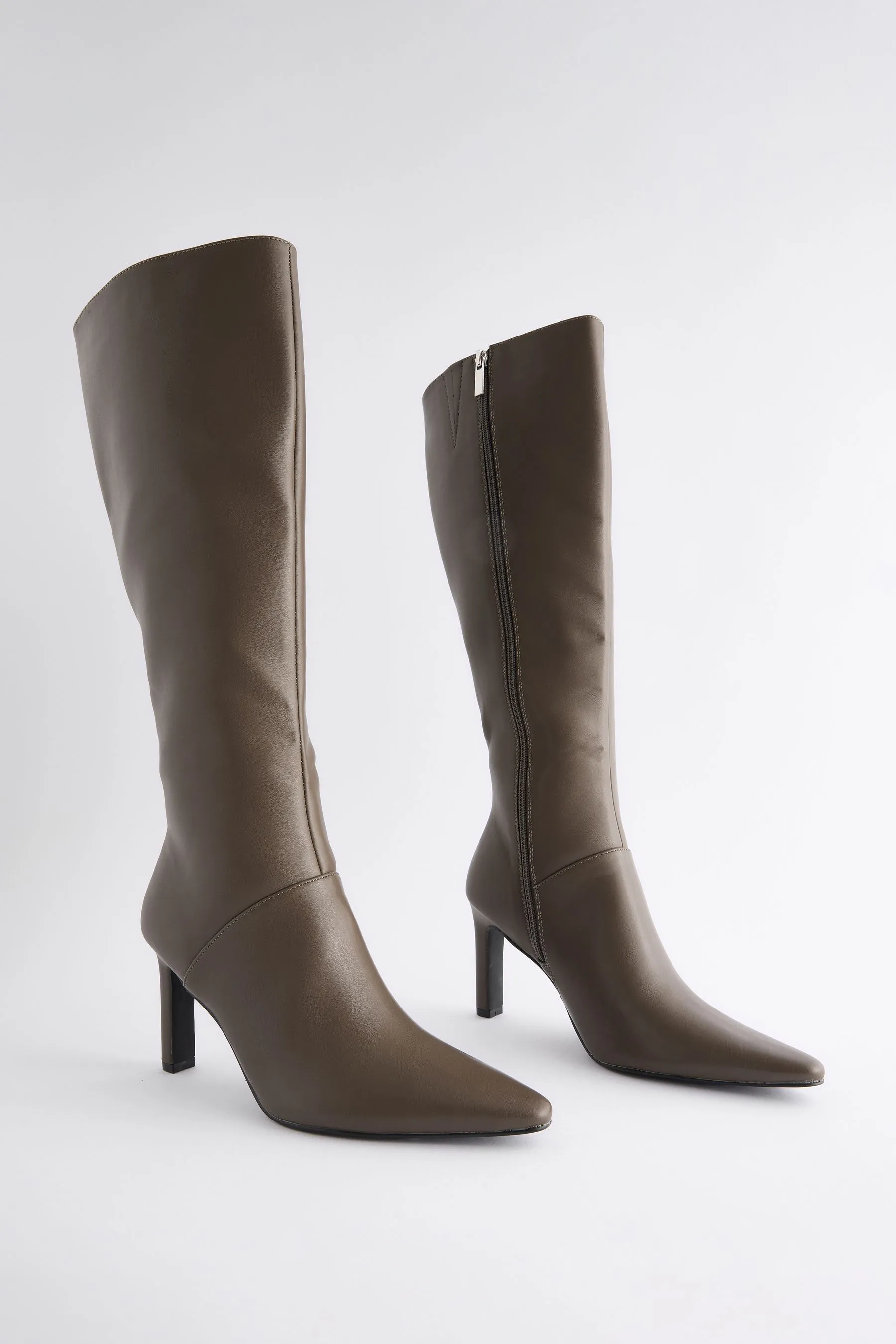 Forever Comfort® Knee High Heeled Boots    