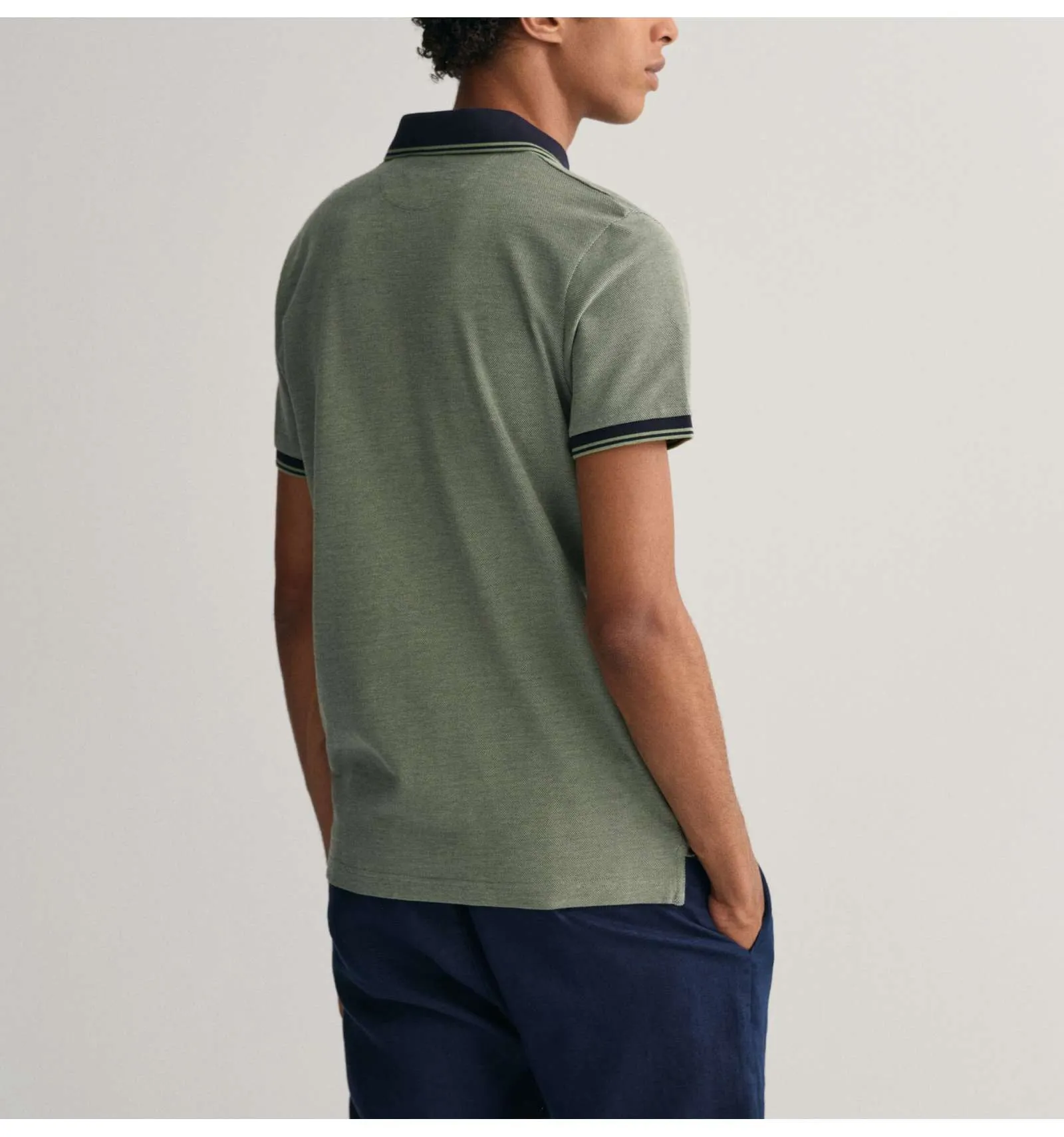 GANT uomo maglia polo oxford verde REGULAR 2057029 312 BASIL GREEN