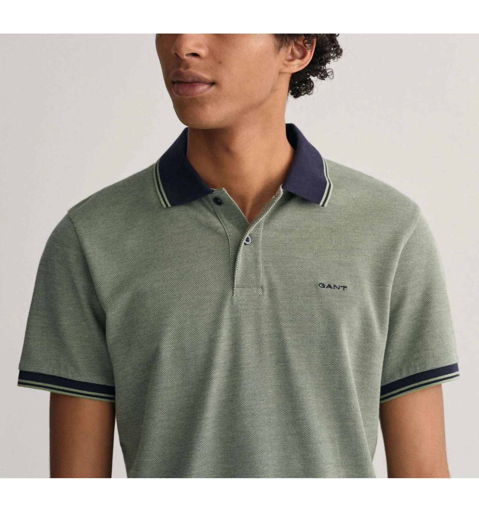 GANT uomo maglia polo oxford verde REGULAR 2057029 312 BASIL GREEN