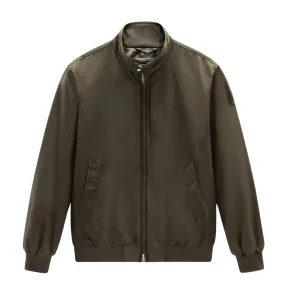 Giubbino Uomo Woolrich Bomber Cruiser Verde