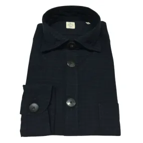 GMF 965 camicia uomo flanella quadri blu/nero mod SP327 912321/04 100% cotone