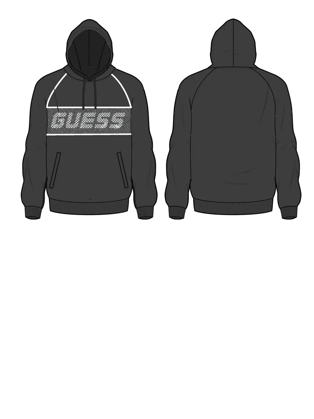 GUESS Felpa Uomo - Nero modello Z4RQ12KBK32