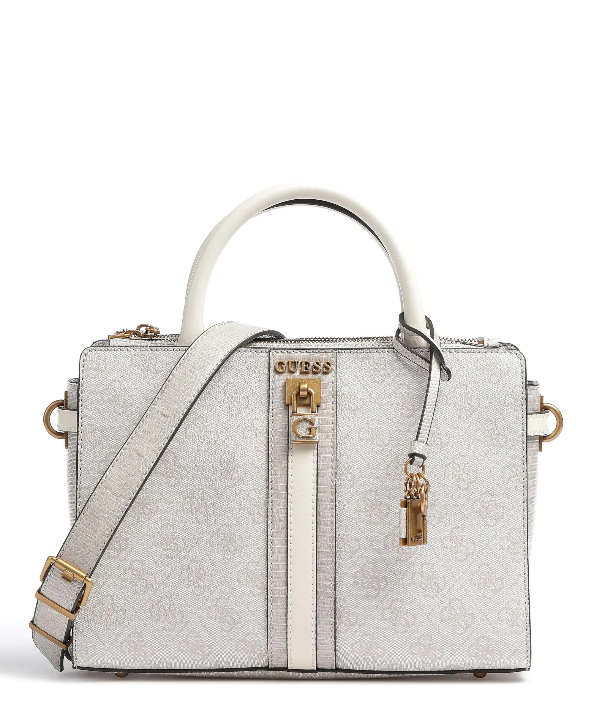  Guess Ginevra Borsa a mano pelle sintetica beige  