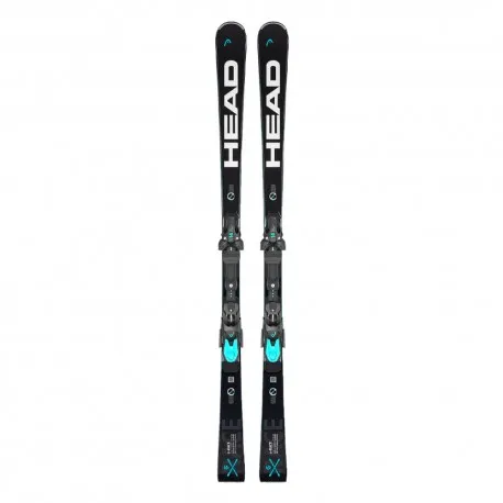 Head WorldCup Rebels E-Race con attacco Ff St14 Nero Bianco - Sci Alpino Uomo