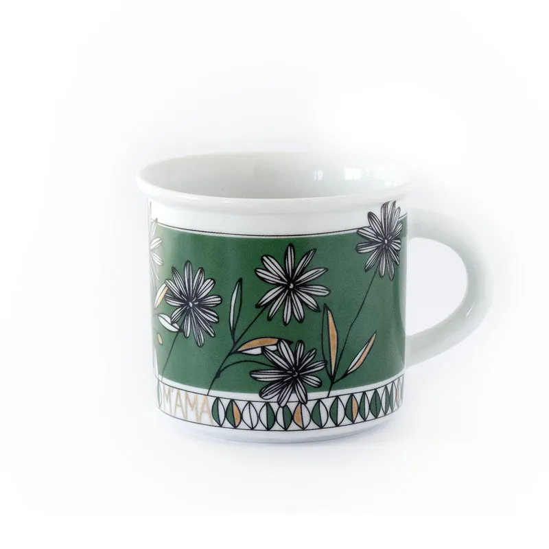 Ilaria I Mug in porcellana Bouquet Verde M'AMA NON M'AMA