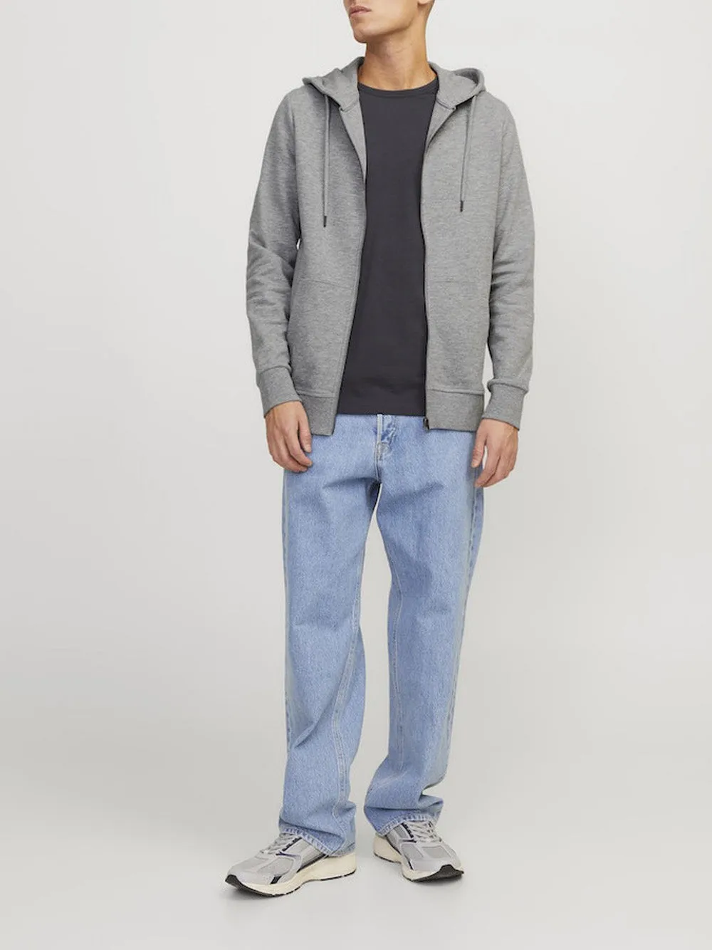 JACK&JONES Felpa Uomo - Grigio modello 12181901