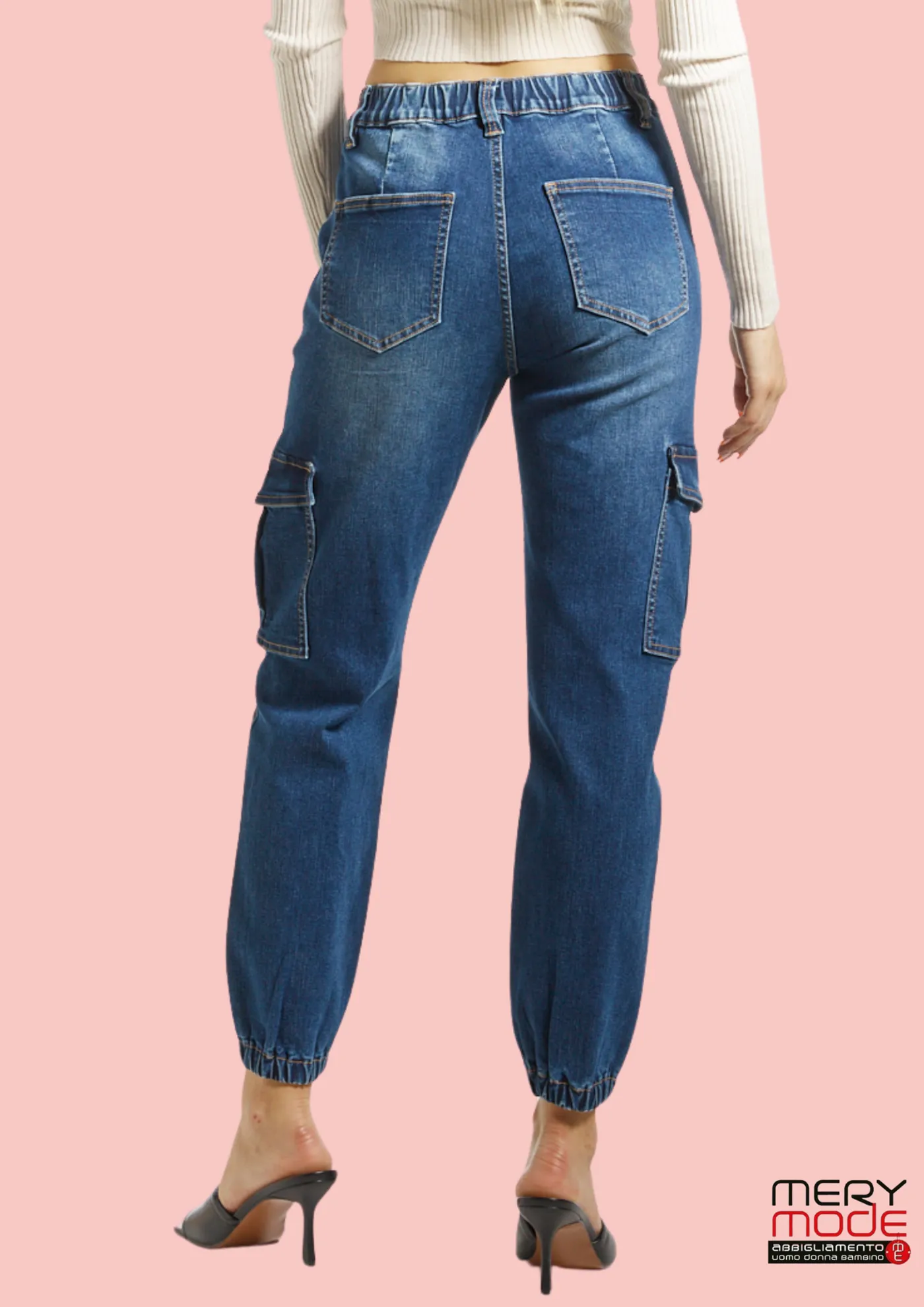 Jeans donna cargo  art. 1509