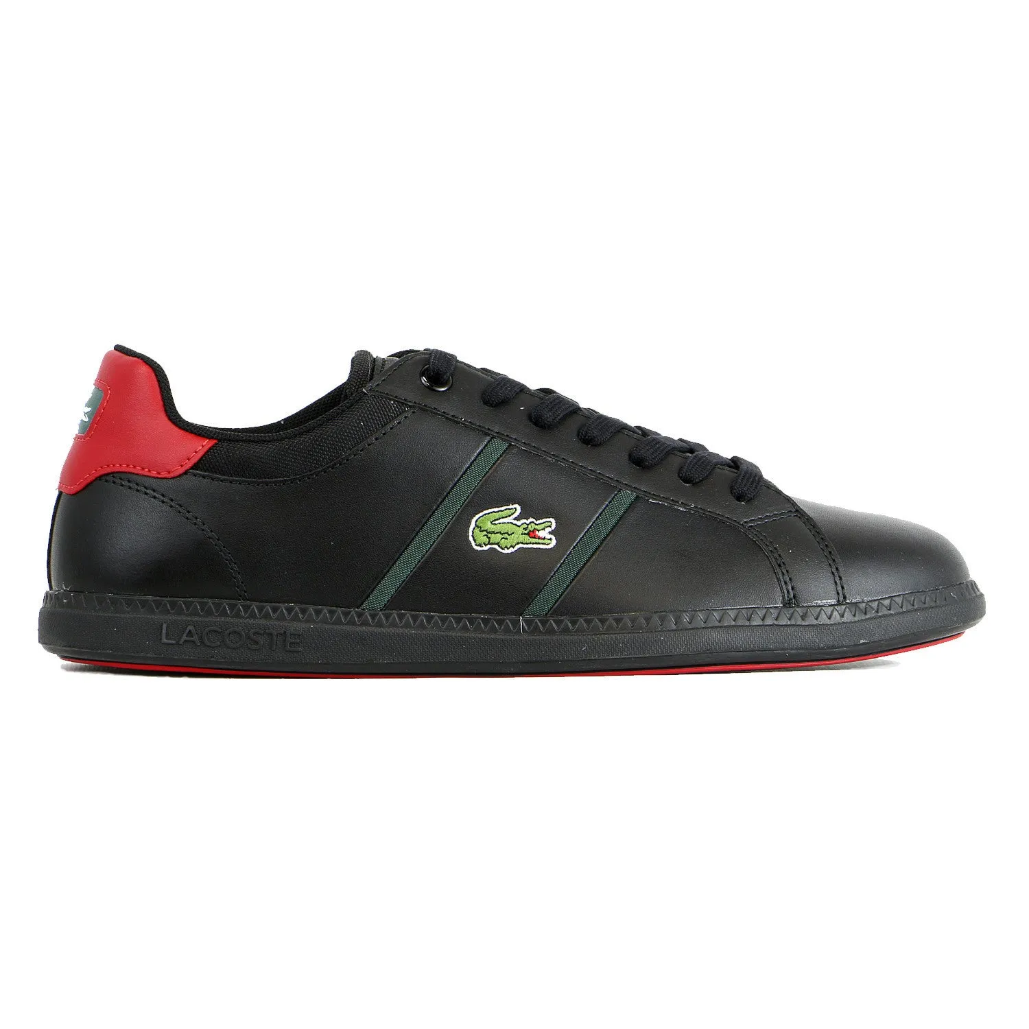 Lacoste Graduate Shoes - Black/Red - Mens