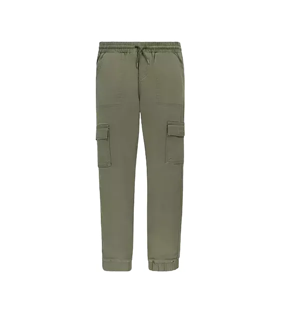 Levi's Kids pantalone Cargo da bambino con elastico in vita e la fondo 9EJ115-E6U verde oliva