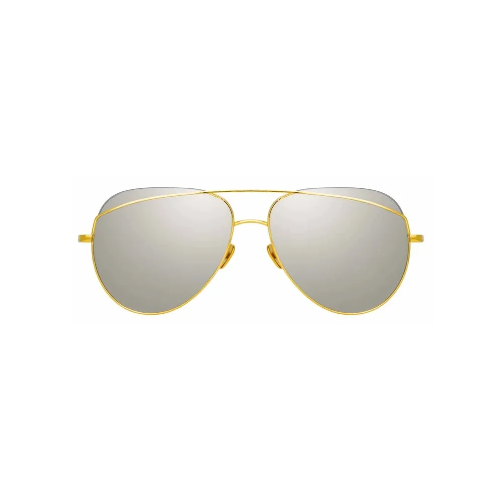 Linda Farrow - Occhiali da Sole Aviator Colt C1 in Giallo Oro - LFL975C1SUN - Linda Farrow Eyewear