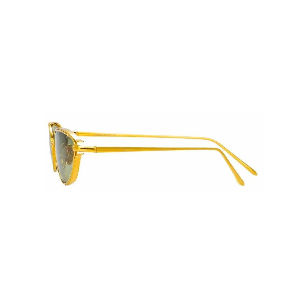 Linda Farrow - Occhiali da Sole Cat-Eye Violet C1 in Oro Giallo - LFL947C1SUN - Linda Farrow Eyewear