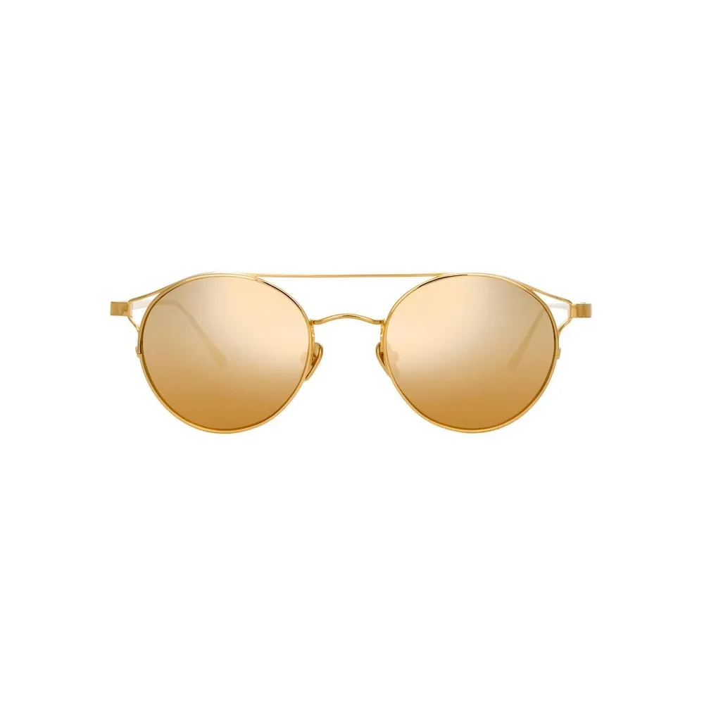 Linda Farrow - Occhiali da Sole Ovale Ali C1 in Oro Giallo - LFL805C1SUN - Linda Farrow Eyewear