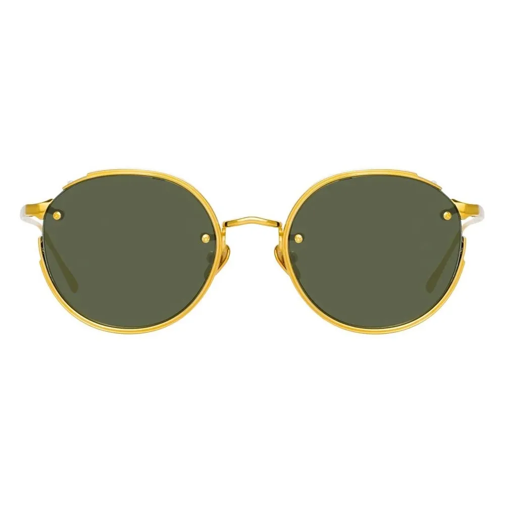 Linda Farrow - Occhiali da Sole Ovale Nicks in Oro Giallo - LFL948C1SUN - Linda Farrow Eyewear