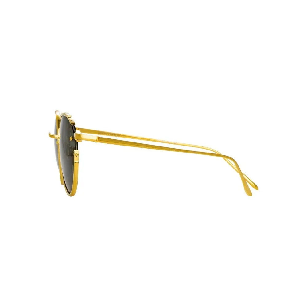 Linda Farrow - Occhiali da Sole Ovale Nicks in Oro Giallo - LFL948C1SUN - Linda Farrow Eyewear