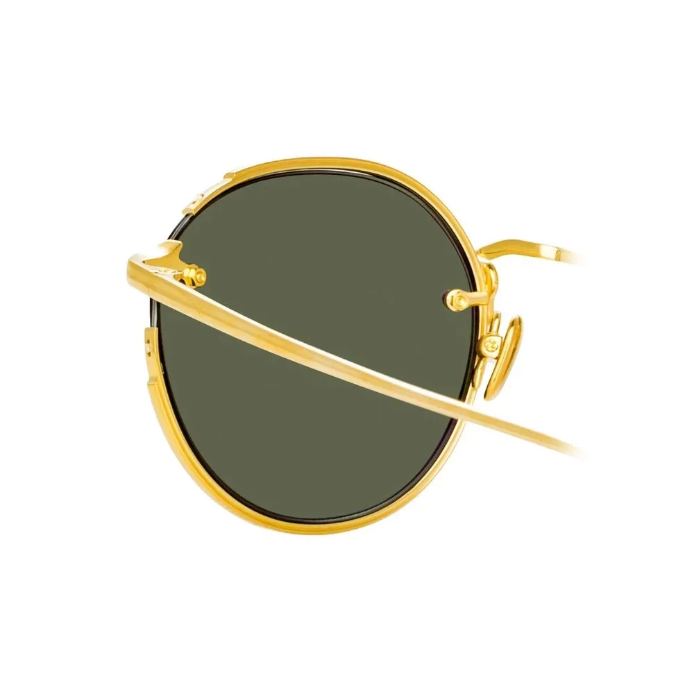 Linda Farrow - Occhiali da Sole Ovale Nicks in Oro Giallo - LFL948C1SUN - Linda Farrow Eyewear