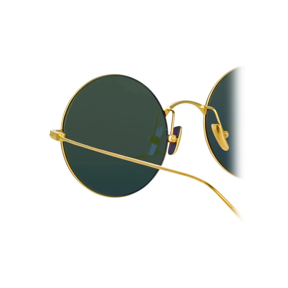 Linda Farrow - Occhiali da Sole Rotondi Zaha in Oro Giallo - LF32C4SUN - Linda Farrow Eyewear