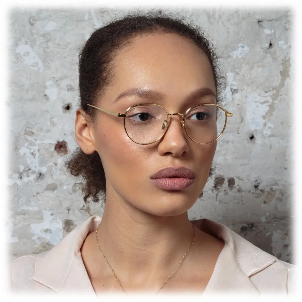 Linda Farrow - Occhiali da Vista Luna Oval in Oro Giallo - LFL1229C1OPT - Linda Farrow Eyewear