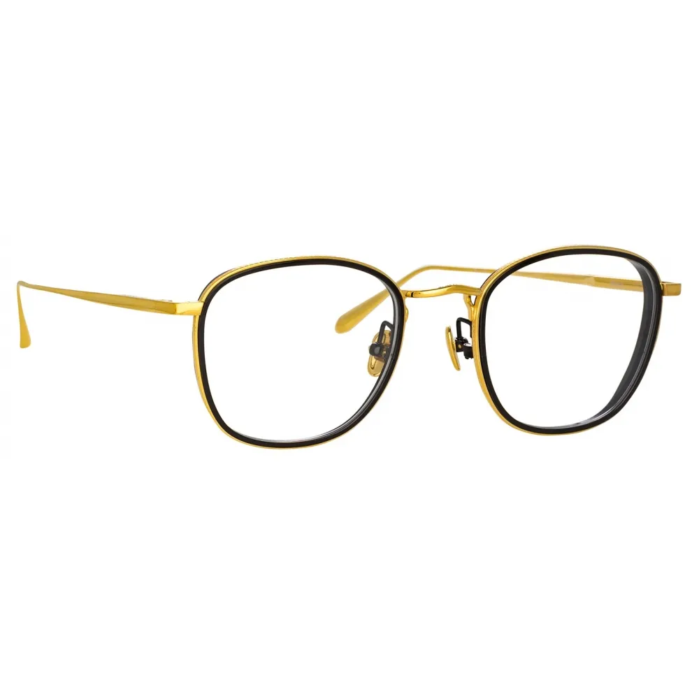 Linda Farrow - Occhiali da Vista Maco Squared in Oro Giallo - LFL1220C1OPT - Linda Farrow Eyewear