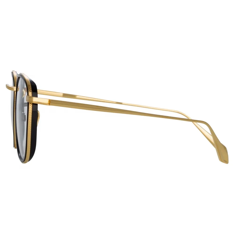 Linda Farrow - Occhiali da Vista Maco Squared in Oro Giallo - LFL1220C1OPT - Linda Farrow Eyewear