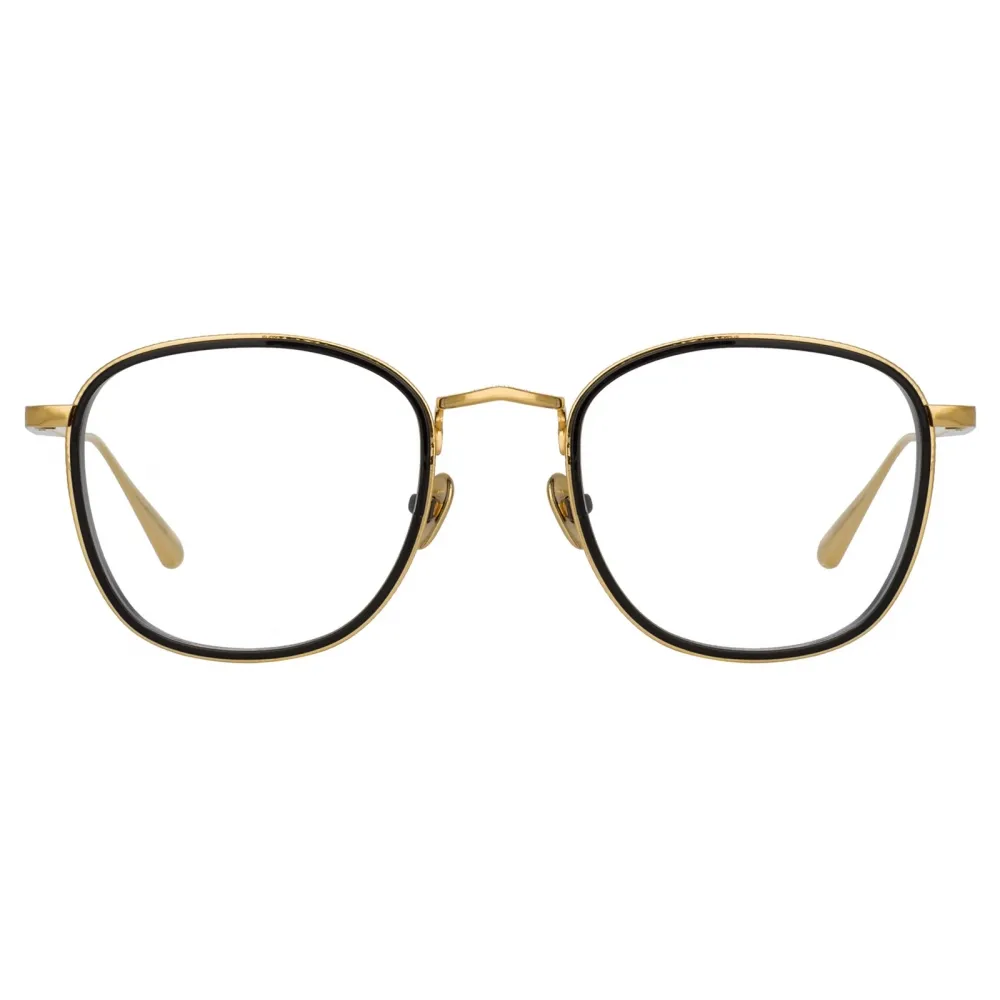 Linda Farrow - Occhiali da Vista Maco Squared in Oro Giallo - LFL1220C1OPT - Linda Farrow Eyewear