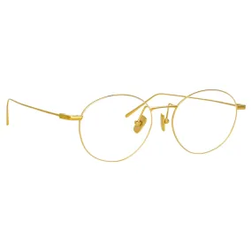 Linda Farrow - Occhiali da Vista Mayne Ovale in Oro Giallo - LF33C1OPT - Linda Farrow Eyewear