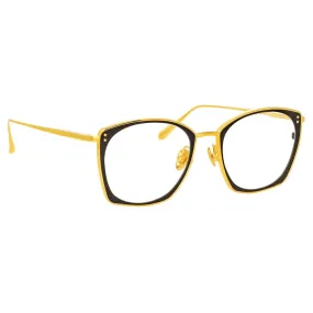 Linda Farrow - Occhiali da Vista Milo Square in Oro Giallo - LFL1338C1OPT - Linda Farrow Eyewear