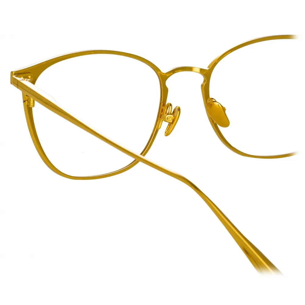 Linda Farrow - Occhiali da Vista Xate Rectangular in Nero Oro Giallo - LFL1235C1OPT - Linda Farrow Eyewear