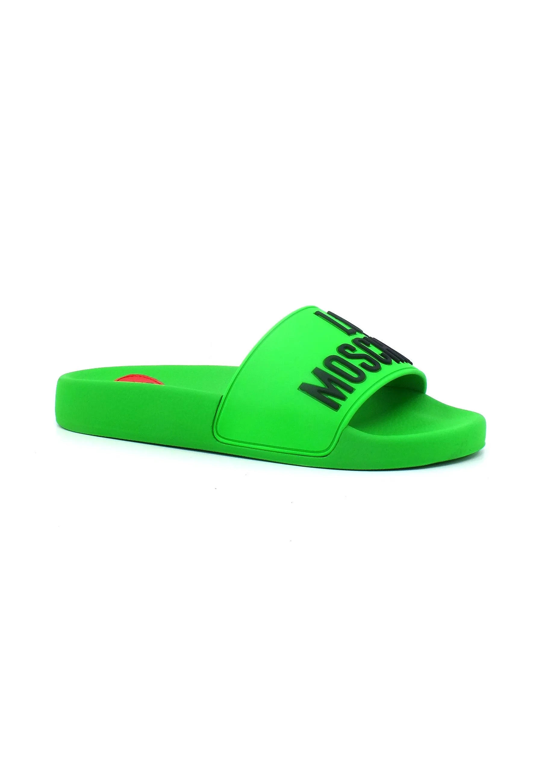 LOVE MOSCHINO Ciabatta Donna Verde Fluo Nero JA28052G0GI13810