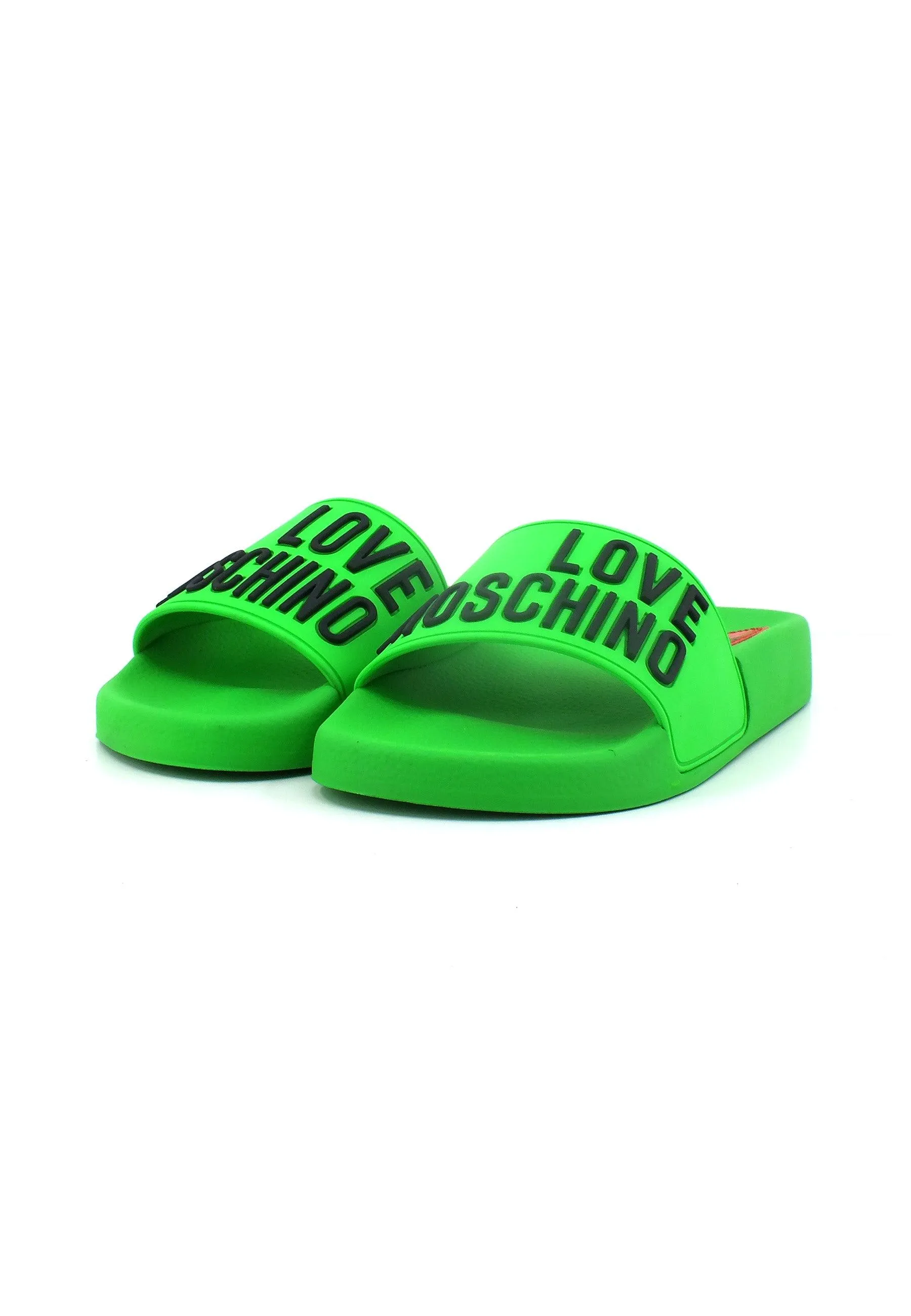 LOVE MOSCHINO Ciabatta Donna Verde Fluo Nero JA28052G0GI13810