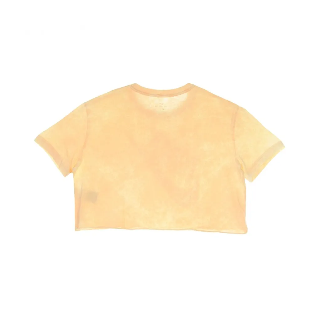 maglietta corta donna tee wash futura crop ORANGE CHALK/WHITE