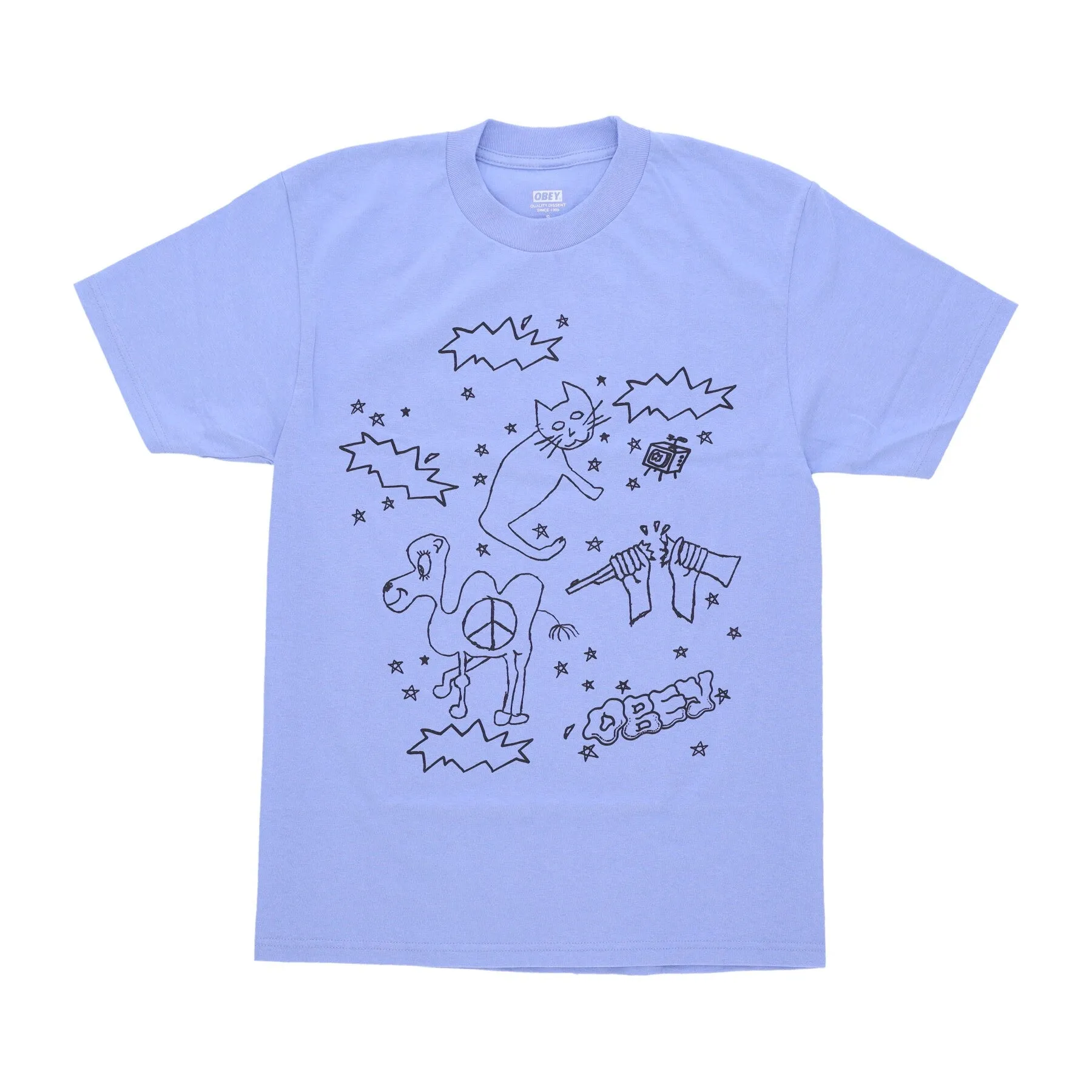 Maglietta Uomo Cat &camel Classic Tee Digital Violet